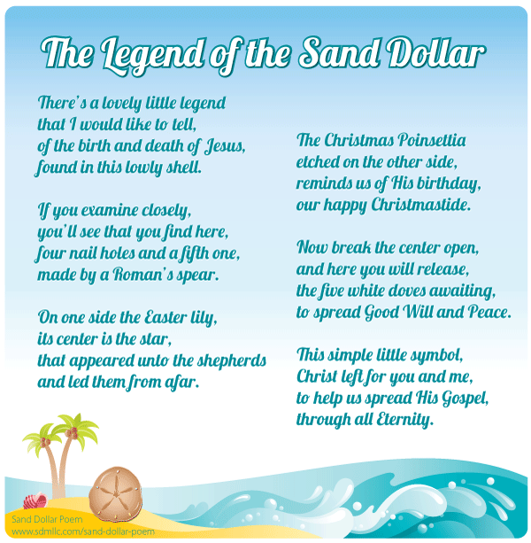 Sand Dollar Poem Graphic and Text version